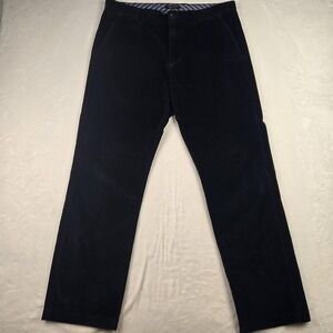 Banana Republic Pants Mens 36x32‎ Black Navy Crushed Velvet